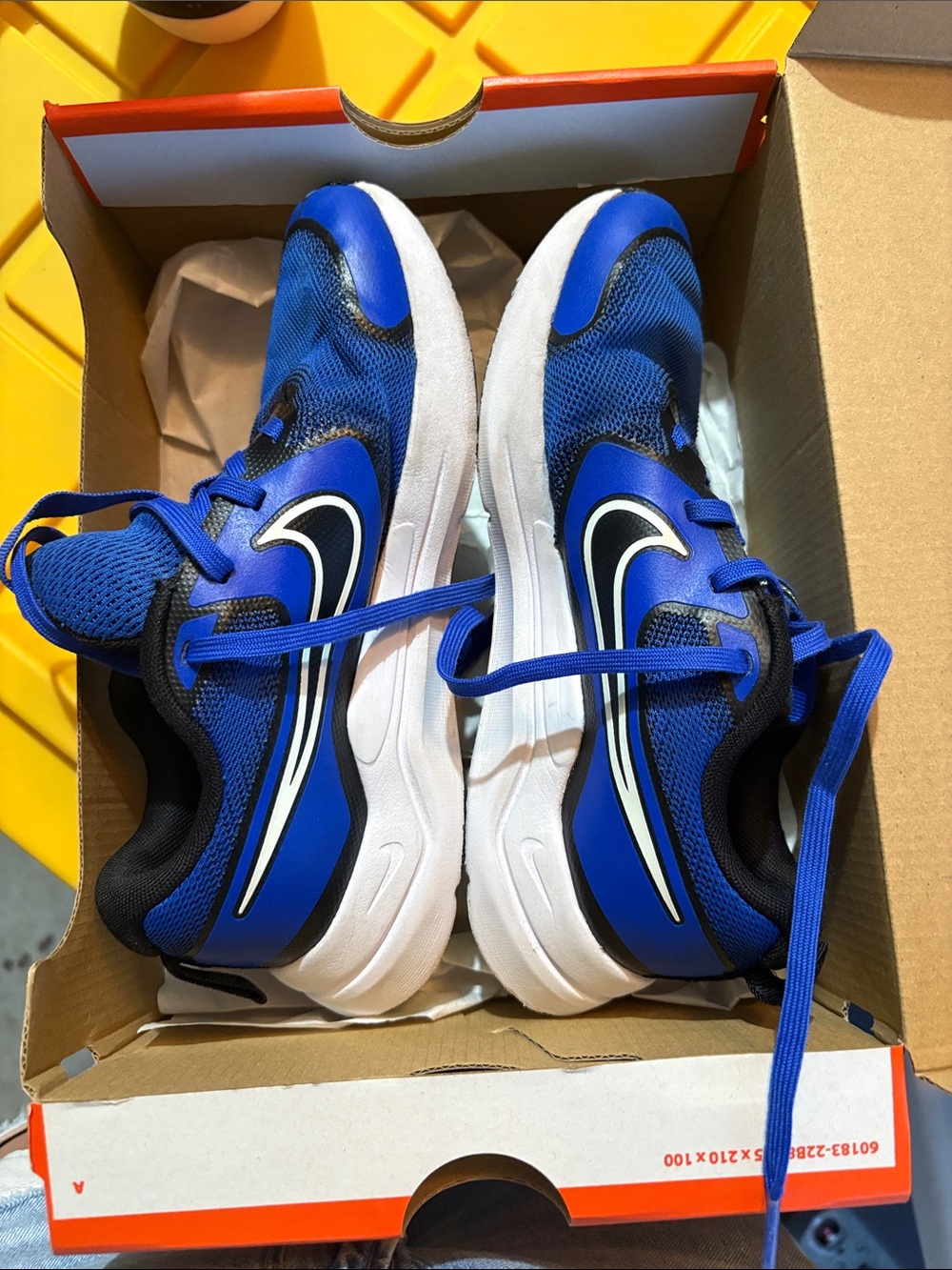 Nike Youth Royal Blue and White Lightweight Sneakers